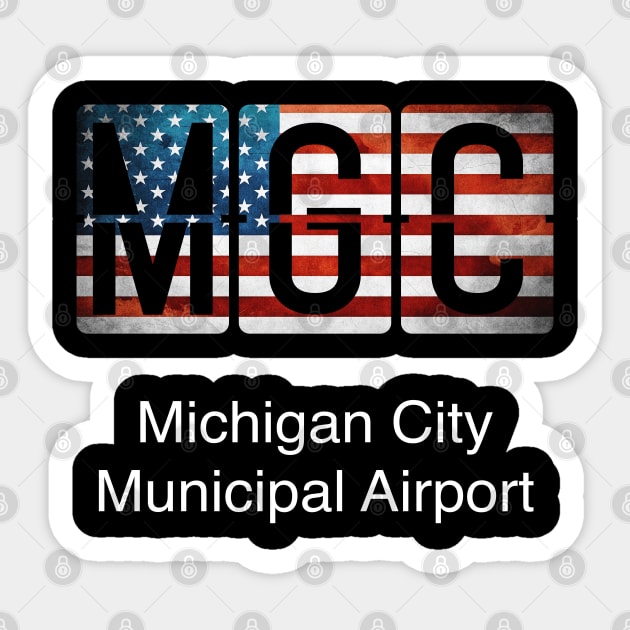 MGC Michigan City Municipal Airport Sticker by Storeology